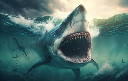 Древние акулы мегалодон