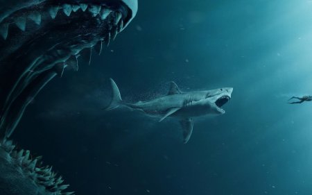 Мег монстр глубины мегалодон