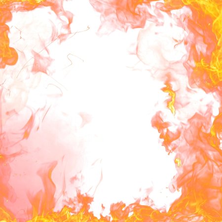 Рамка огонь на прозрачном фоне