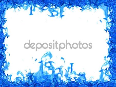 Рамка синий огонь