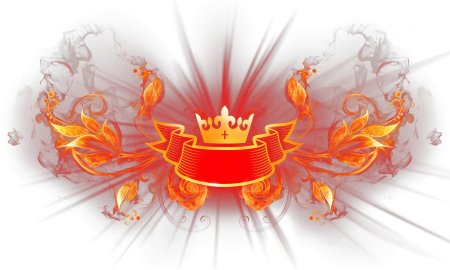 Огонь на прозрачном фоне