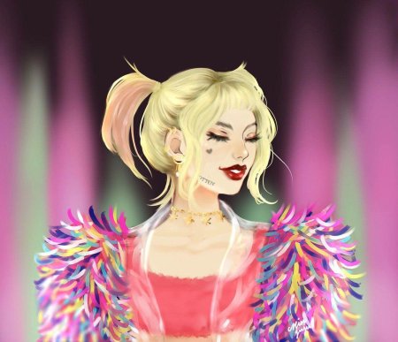 Харли квинн хищные птицы арт