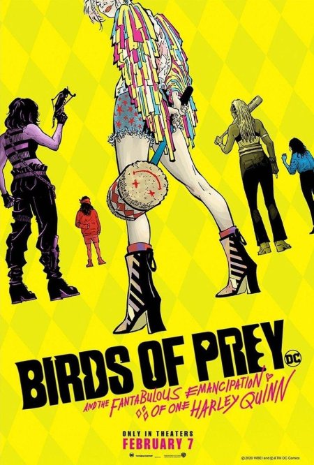 Хищные птицы потрясающая история харли квинн постер