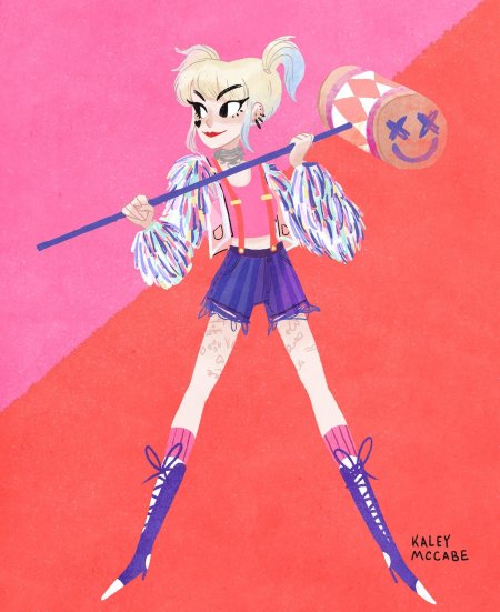 Харли квинн хищные птицы арт