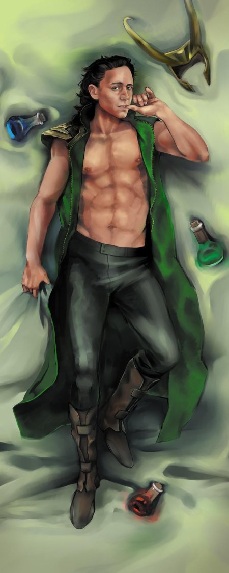 Дакимакура локи лафейсон