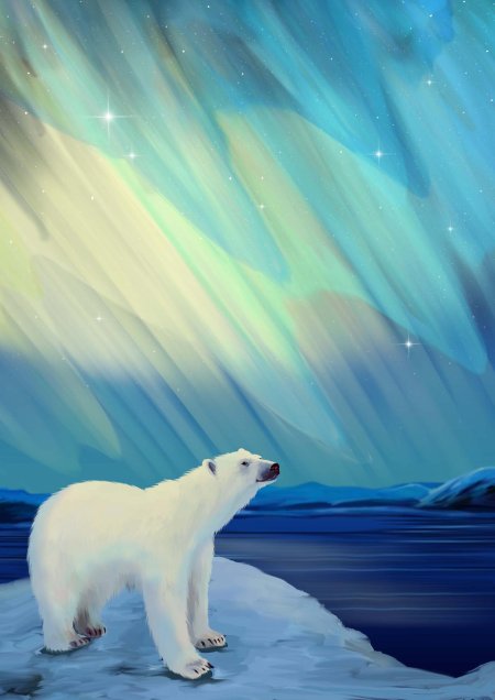 Северное сияние умка