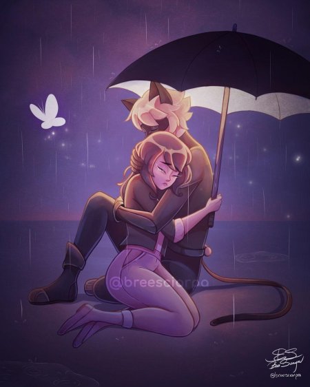 Маринетт и кот нуар