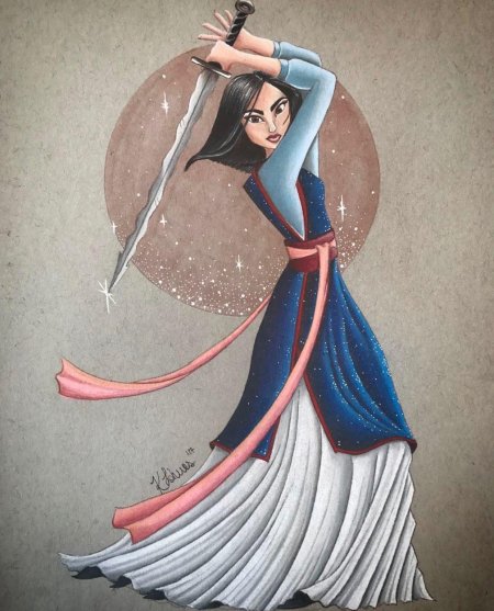 Мулан рисунок