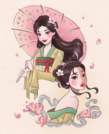 Рисунки принцесс диснея