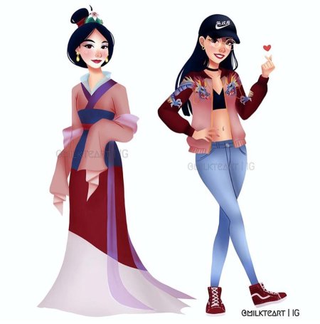 Современные принцессы дисней мулан