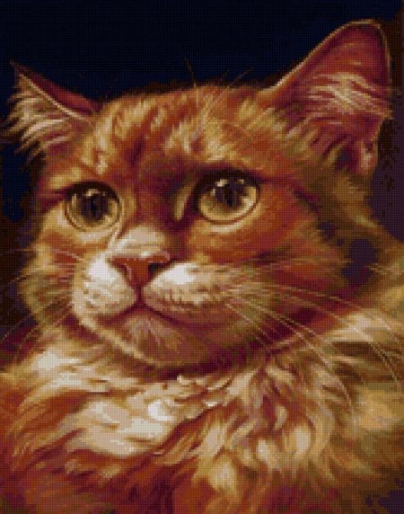 Картина рыжий кот