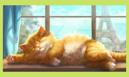 Рыжий котенок арт