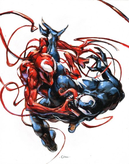 Карнаж и веном марвел