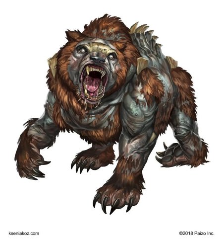 Медведь зомби днд