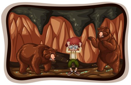 Медведь в пещере