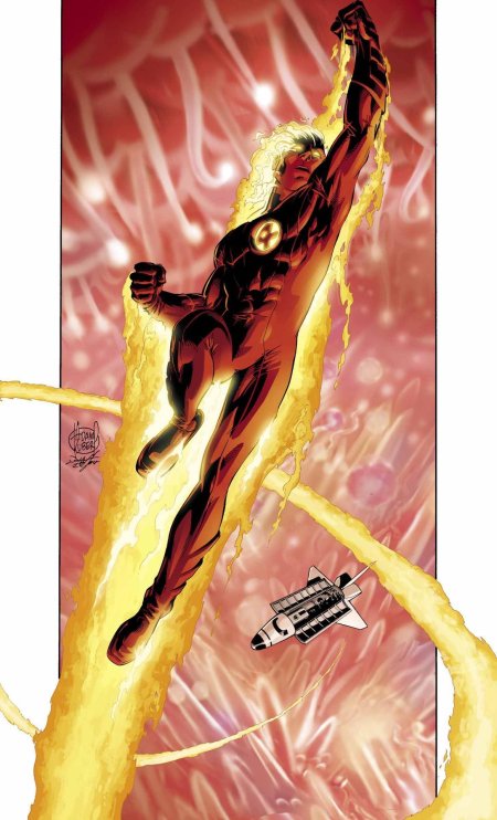 Человек факел марвел арт