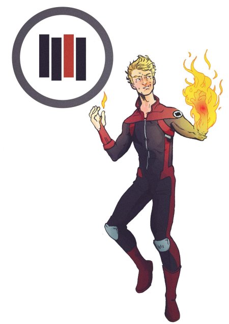 Человек огонь марвел