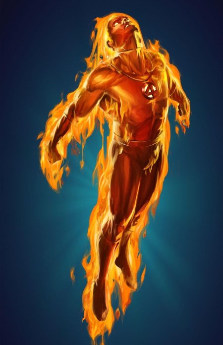 Огненный человек марвел