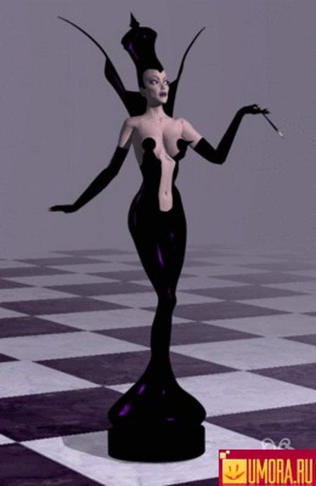 Шахматы ферзь черная королева