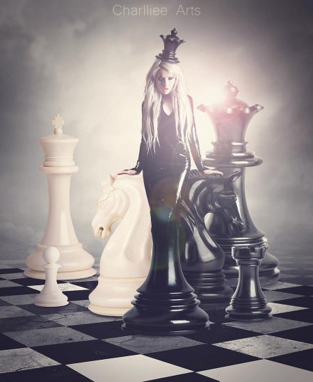 Шахматы ферзь черная королева