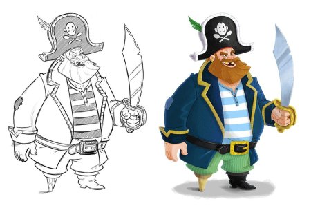Пират рисунок