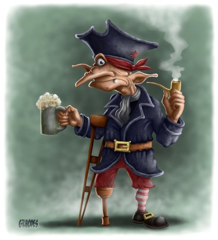 Одноногий пират джон сильвер