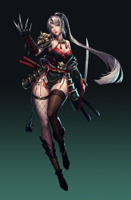 Аниме воительница