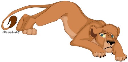 Король лев киара на белом фоне