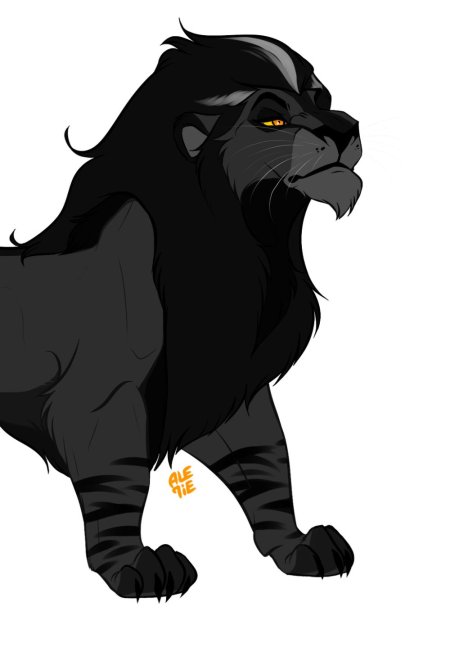 Арт король лев ale tie