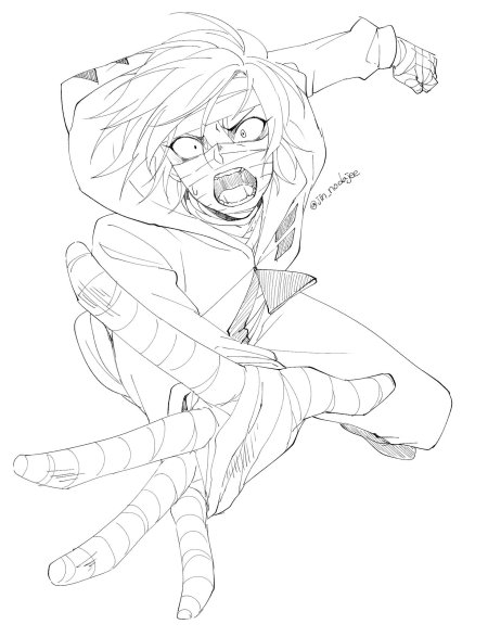 Раскраски аниме ангел кровопролития зак