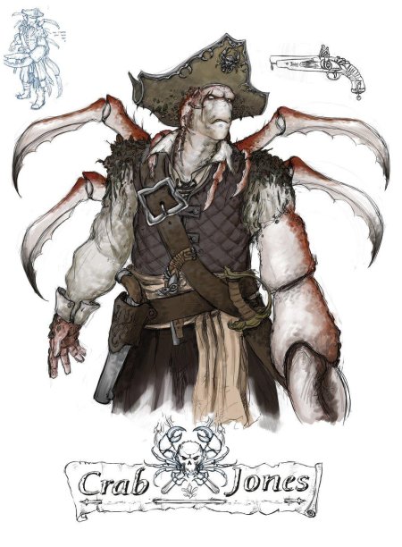 Дэви джонс концепт арт