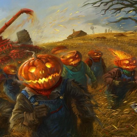 Тыква хэллоуин арт