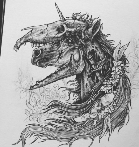 Эскиз единорога