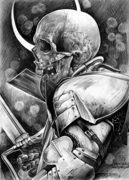 Рыцарь скелет арт