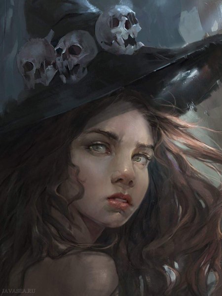 Красивая ведьма арт