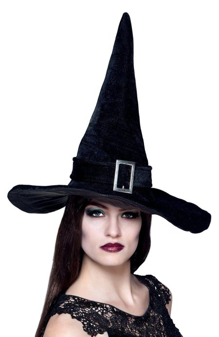 Шляпа ведьмы черная