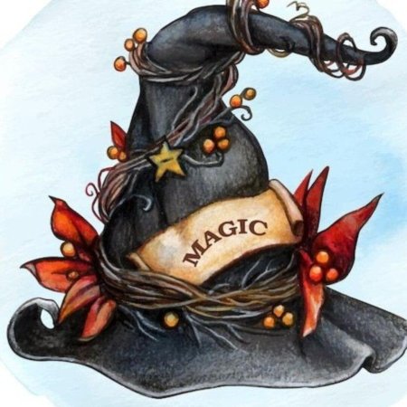 Шляпа ведьмы рисунок