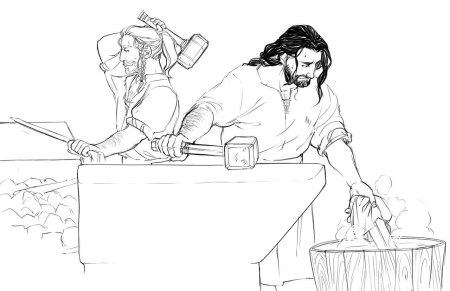 Торин дубощит и двалин