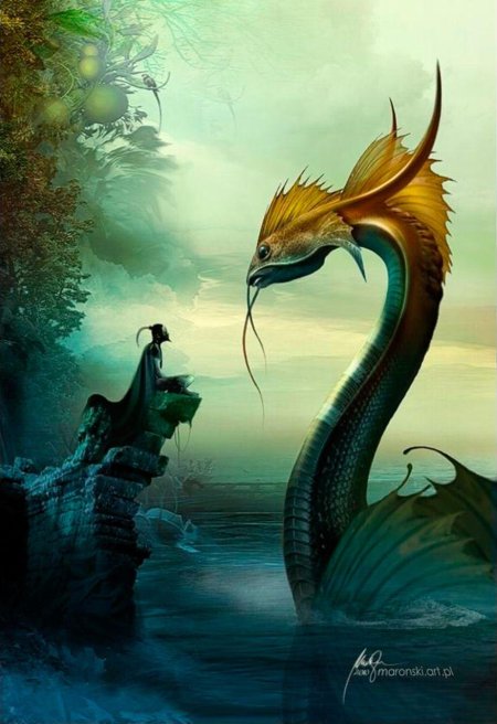 Морской дракон фэнтези