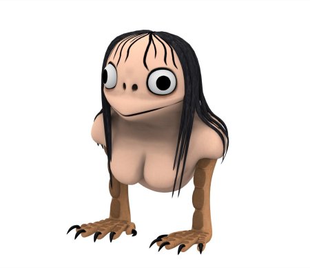 Страшная статуя момо