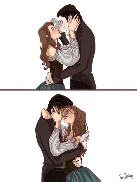 Эрик и кристина призрак оперы арты