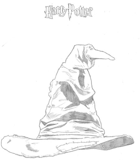 Шляпа из гарри поттера рисунок