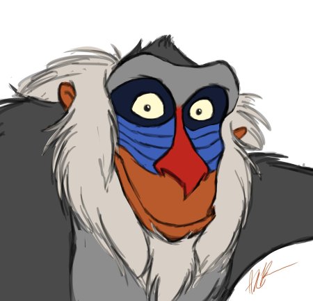 Обезьяна из король лев