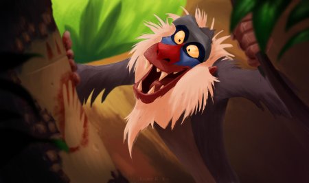 Бабуин рафики из короля льва