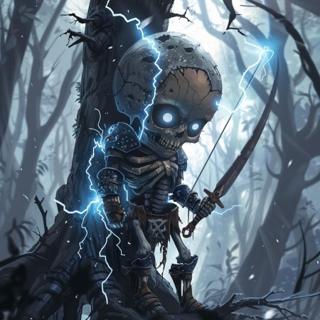 Обои скелет