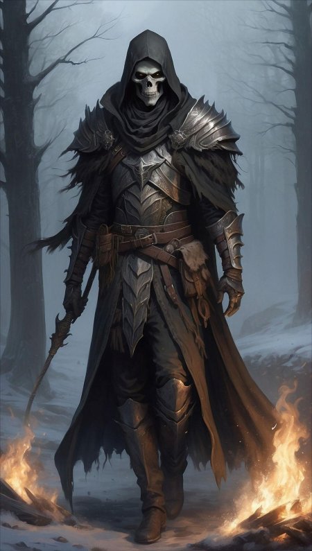 Скелет арт фэнтези