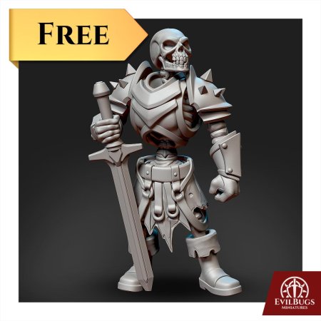 Скелет днд миниатюра