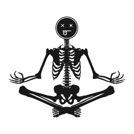 Скелет медитирует