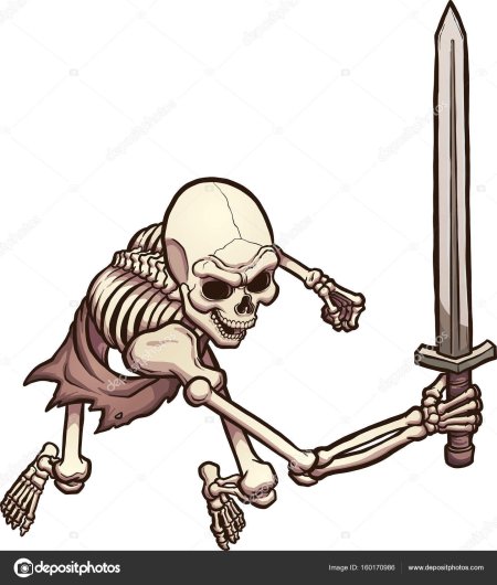 Скелет с мечом