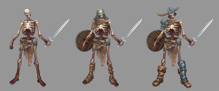 Скелет воин